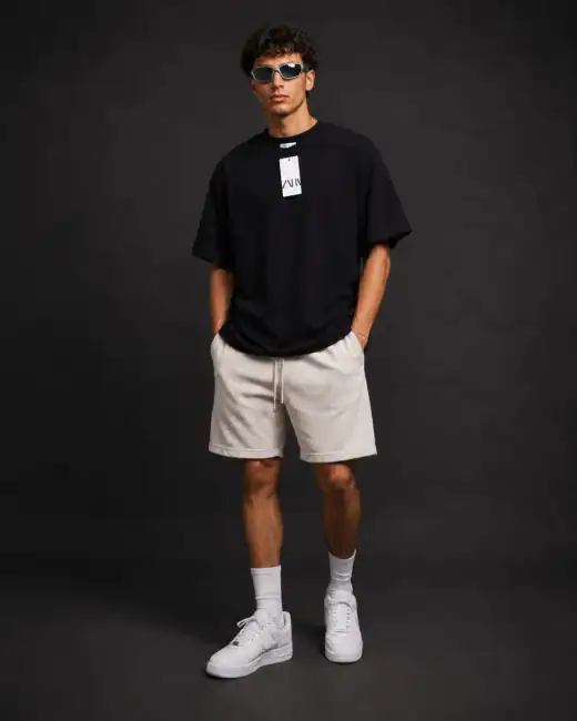 Camiseta Oversized Essential Zara foto 1