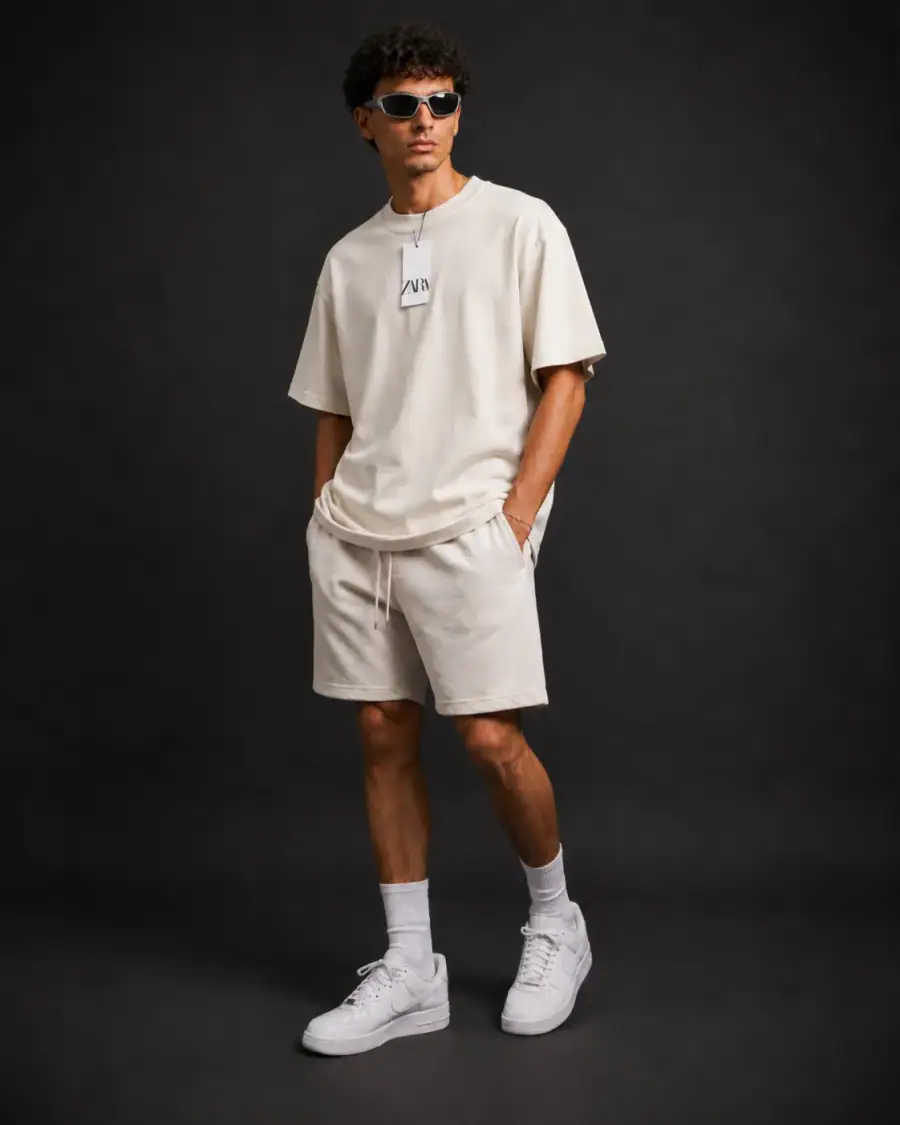 Camiseta Oversized Essential Zara foto 2