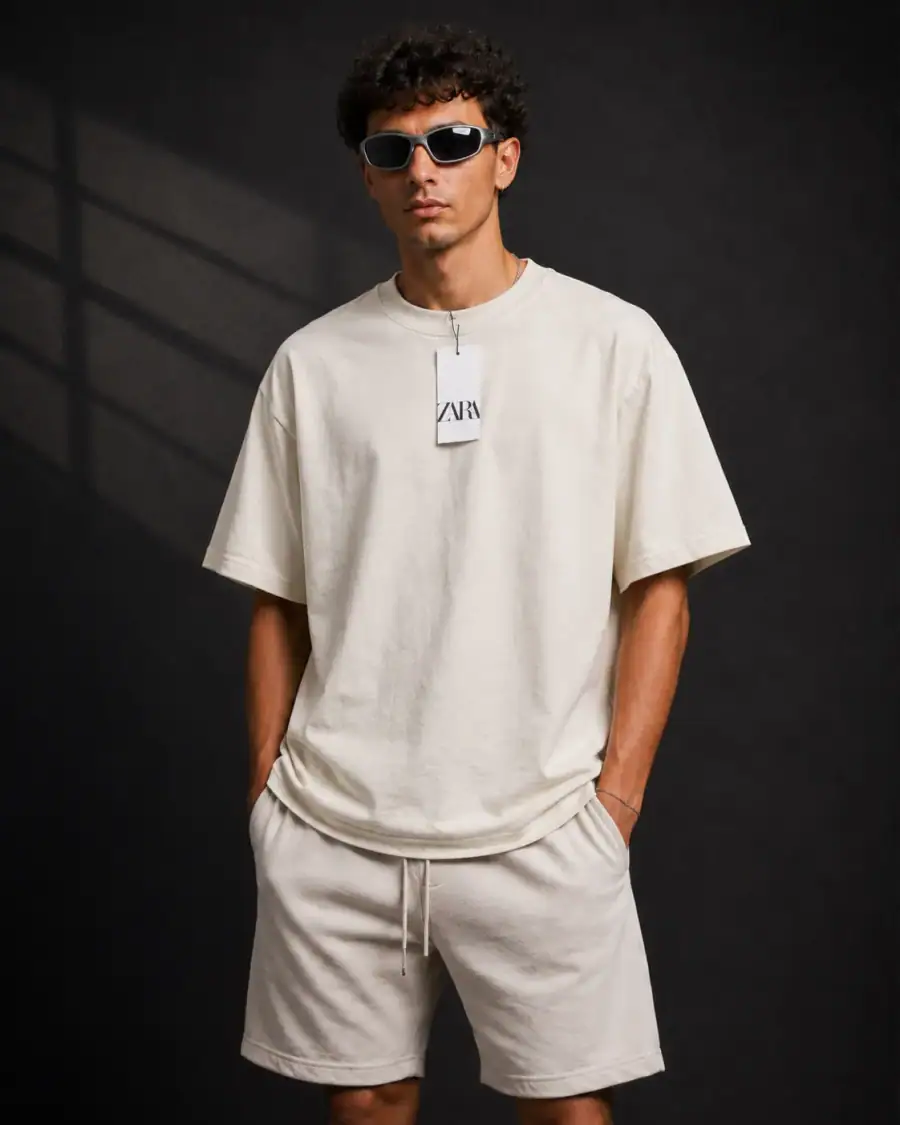 Camiseta Oversized Essential Zara foto 1