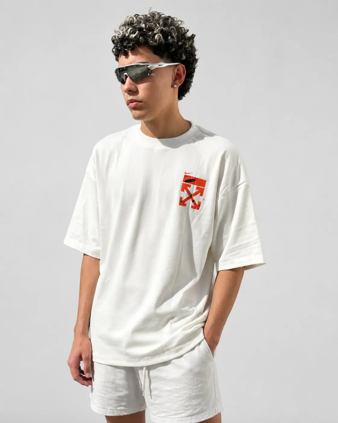 Camiseta Oversized Graphic Off-White foto 4