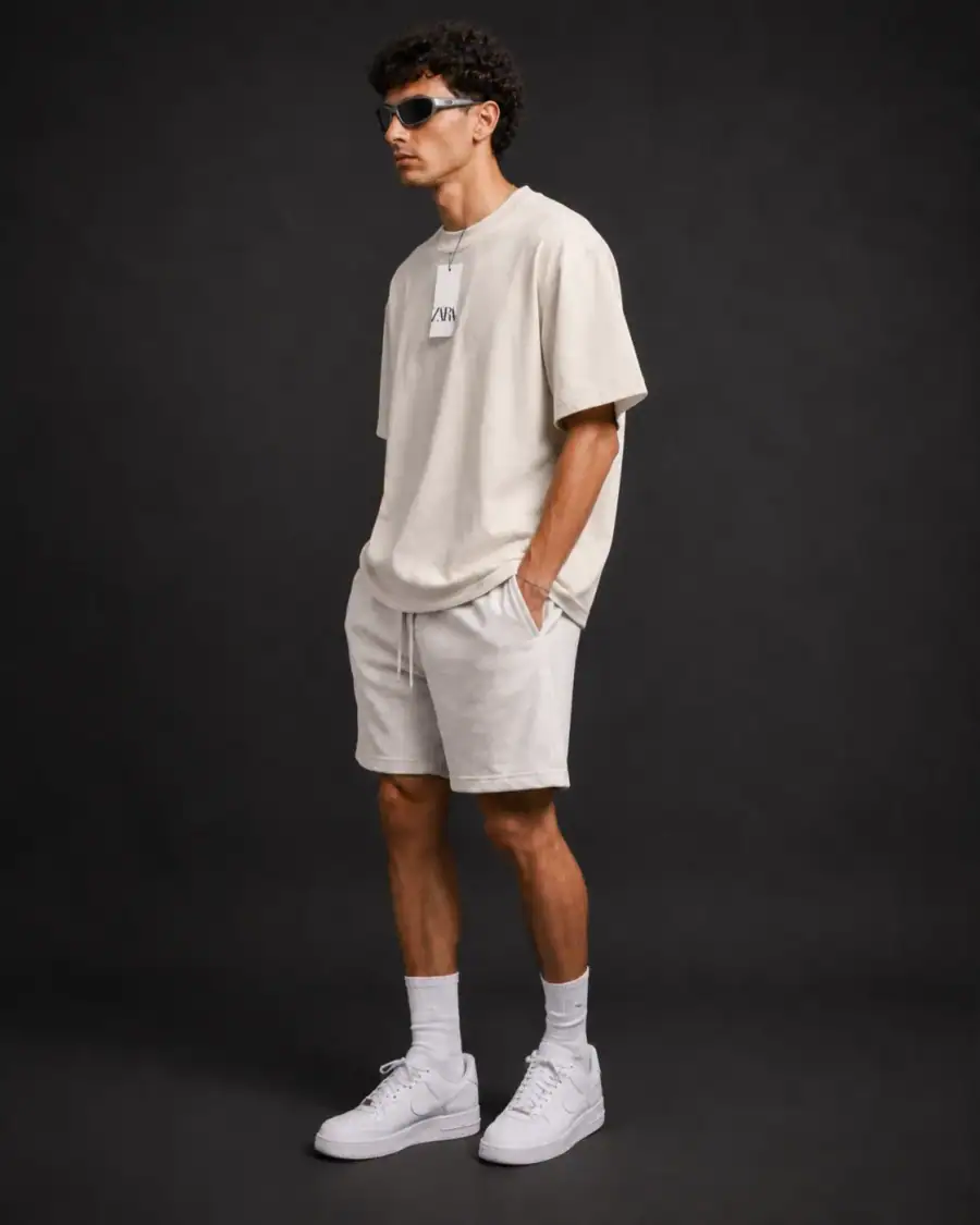 Camiseta Oversized Essential Zara foto 4