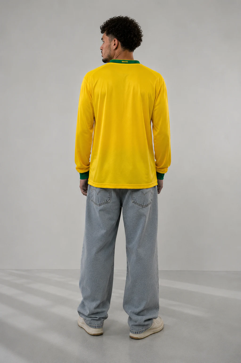 Camisa Brasil manga longa costas
